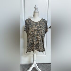 Free people Animal Print Tee
